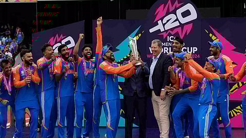  Indian cricket team celebrates winning the T20 World Cup (Photo/PTI)