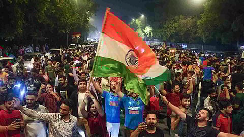 Celebrations erupted Saturday night across cricket-crazy India as its team won the T20 World Cup (Photo/PTI)