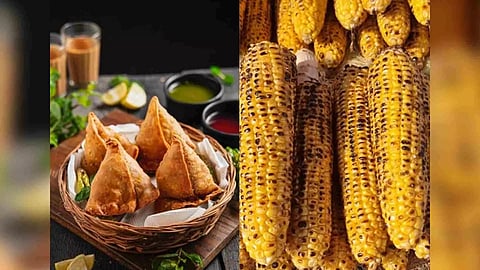 Samosas, Bhuttas (Photo/ANI)