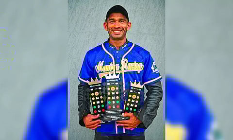 Bengaluru's Hemanth Muddappa who won a triple crown in Round-2