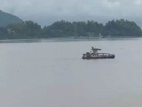 Rising water level in Brahmaputra River. (Photo/ANI)