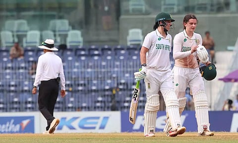 Laura Wolvaardt and Marizanne Kapp during the match (Photo: Justin George)