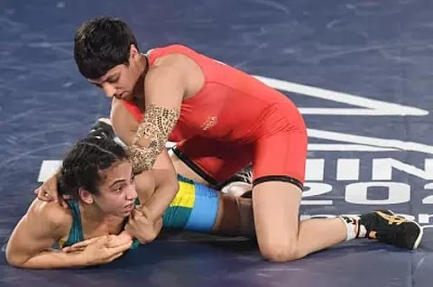 Indian wrestler Anshu Malik
