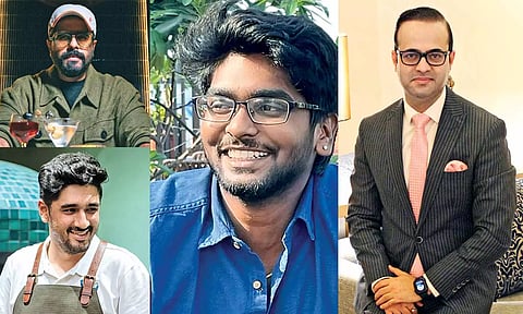 (L-R) Manoj, Kanishk Dhupad, G.Manikandan, Varun Pandit