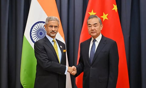 External Affairs Minister S. Jaishankar with Chinese counterpart Wang Yi 