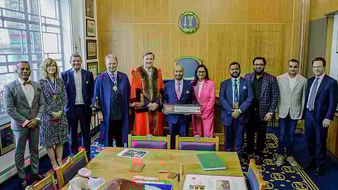  Lakshmi Narayanan, chairman, Sovereign Wealth Fund Institute (SWFI), has been awarded the prestigious title of Freeman of the city of London