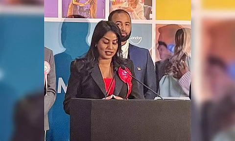 Uma Kumaran becomes first Tamil woman to win UK general election (X/@Uma_Kumaran)