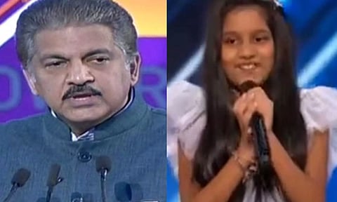 Anand Mahindra, Pranysqa Mishra (Photo: ANI)