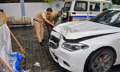 Damaged BMW car (PTI)
