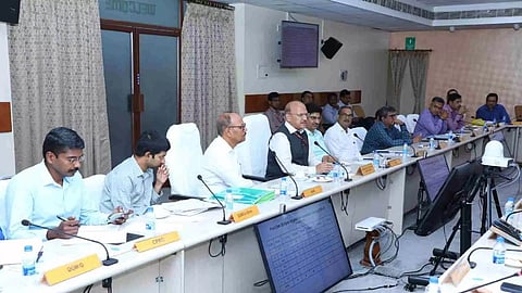 Anil Kumar Khandelwal held an extensive review meeting with Kaushal Kishore and the principal heads of departments at the Southern Railway headquarters (Photo/X)