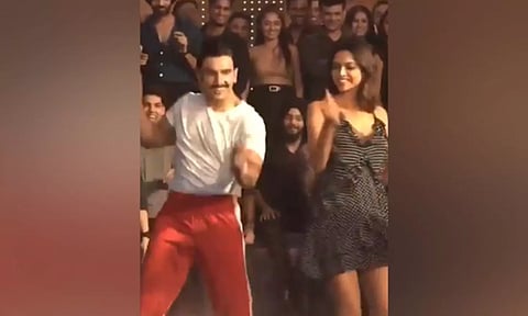 Ranveer Singh with wife Deepika Padukone (ANI)