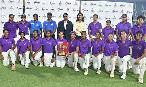 Winner of TNCA Freyer One day Tournament 2024 for Women- Purple Blazers