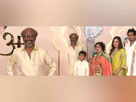 Rajinikanth with family (Image Source: ANI)