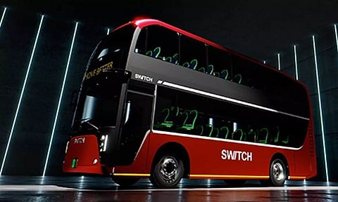 Electric double decker bus