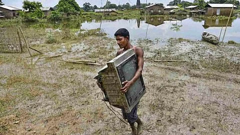 Flood situation in Assam
