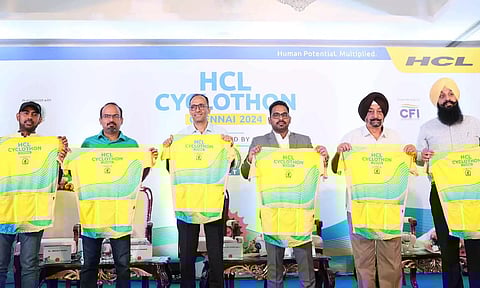 Abhishek Misra, Rajat Chandolia, Sundar Mahalingam, Meghanatha Reddy, Onkar Singh and Maninder Singh at the launch event in Chennai on Thursday