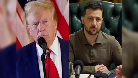 Former US President Donald Trump (L) and Ukrainian President Volodymyr Zelenskyy (R). (Photo: Reuters)