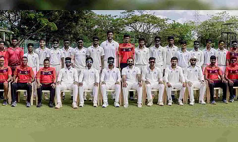 Jolly Rovers CC after winning the Raja of Palayampatti Shield
