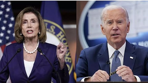 Nancy Pelosi and President Joe Biden (AP)
