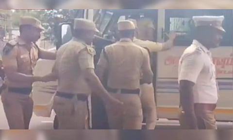 S Davidson Devasirvatham, the new ADGP for Law and Order inspected Kalvarayan Hills (Thanthi TV)