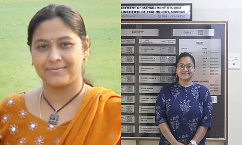 Professor V Vijayalakshmi and doctoral student M Janani