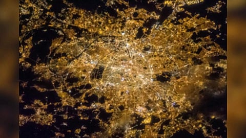 City of Paris shot from International Space Station (ISS)
