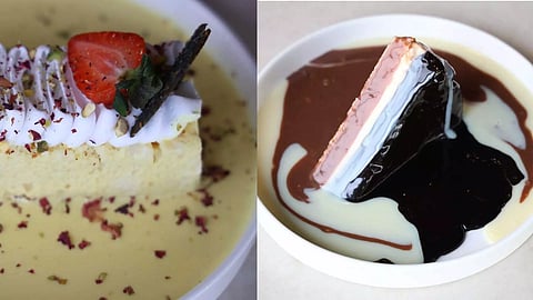 Rasamalai tres leches; Triple chocolate cheesecake (Photo credits: Manivasagan N)