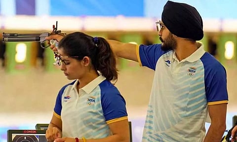 Manu Bhaker, Sarabjot Singh (PTI) 