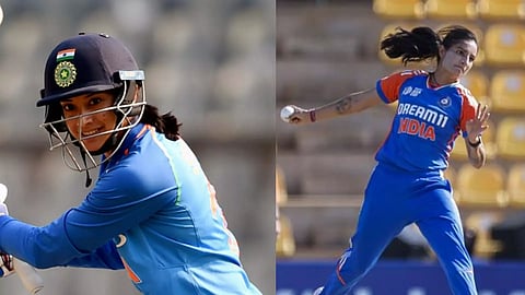 Smriti Mandhana and Renuka Thakur (PTI)