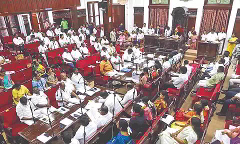 Mayor R Priya and Corporation Commissioner J Kumaragurubaran presided over the monthly council meet held at Ripon Building on Tuesday