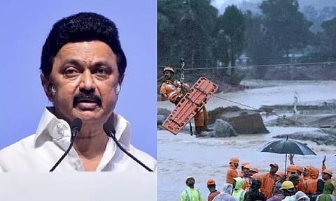 Chief Minister MK Stalin; visual of rescue operation