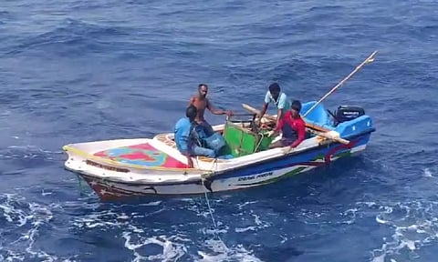 Sri Lankan fisherman who was stranded mid-sea for 10 days rescued, taken to Nagapattinam