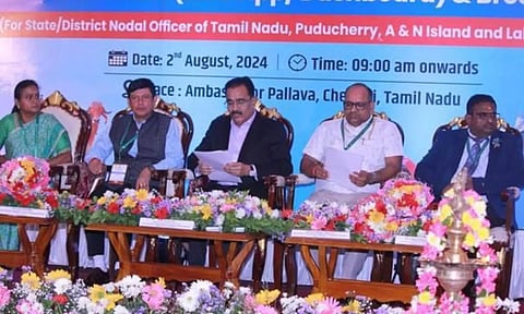 Officials at the regional training session for the 21st livestock census in Chennai on Friday