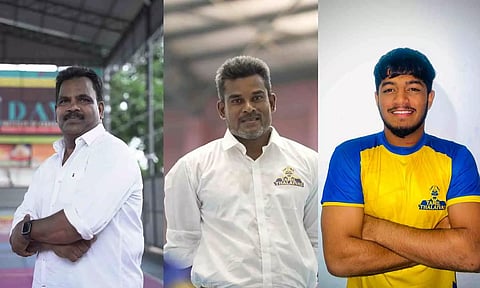 Head coach Udaya Kumar; Strategy coach Dharmaraj Cheralathan; Anuj Gawade