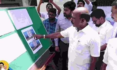 Health minister inspects construction of dormitory, canteen at Egmore ICH