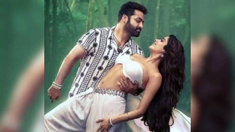 Jr NTR and Janhvi Kapoor 