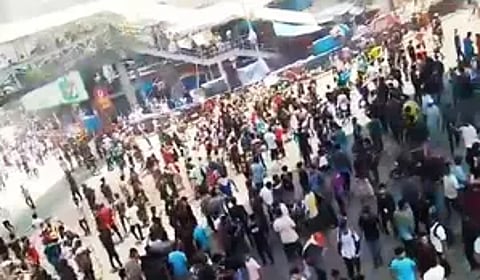 Visual from student protests