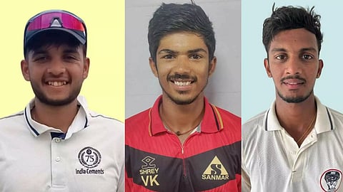 L to R: Harsh Dubey, R Vimal Khumar, S. Ajith Ram 