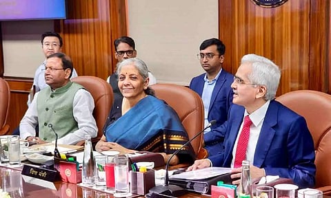 Finance Minister Nirmama Sitharaman with RBI Governor Shaktikanta Das (Photo: Finance Ministry/X)