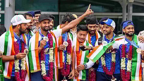 Indian Hockey team returned from Paris Olympics (PTI)