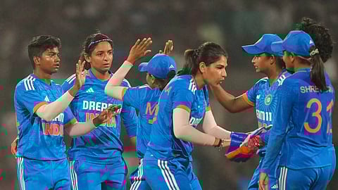 Women's Indian cricket team during a match