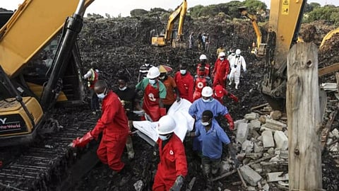  Collapse at the Kiteezi landfill (AP)