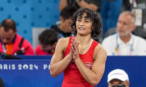 Indian wrestler turned politician Vinesh Phogat (PTI)