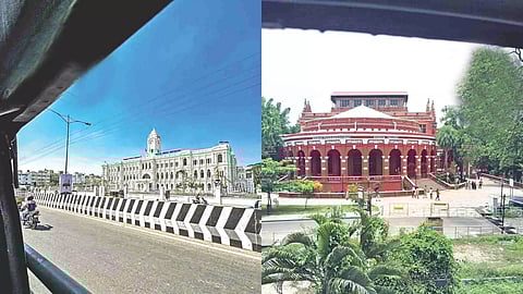 Photos taken by commuters from different buses