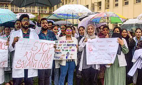 Doctors protest for Justice in Kolkata rape murder case