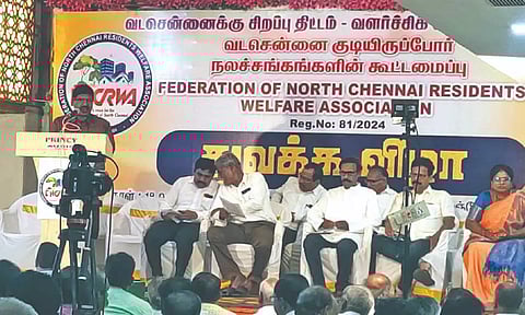 DK Shanmugam, treasurer of the newly-formed federation, speaking at the event on Sunday