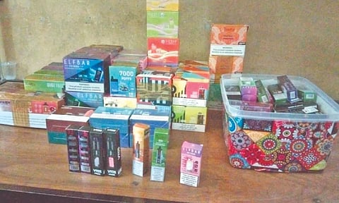  e-cigarettes from a store in RK Nagar 