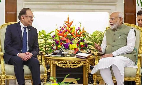 Malaysian Prime Minister Anwar Ibrahim, Prime Minister Narendra Modi (PTI)