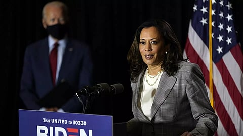 Kamala Harris at DNC (AP)