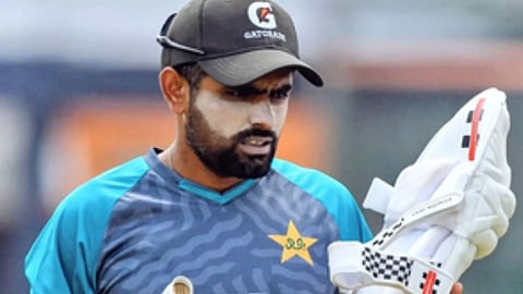 Babar Azam during an training session (IANS)